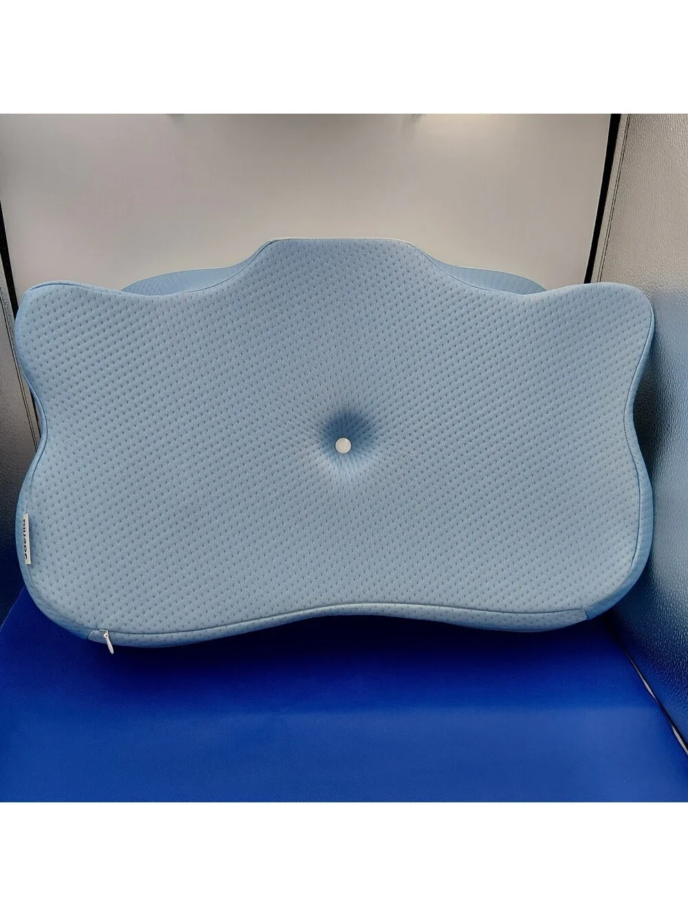 Derila Ergo Cervical Pillow Memory Foam 21.25x14.17x4.72in Light Blue